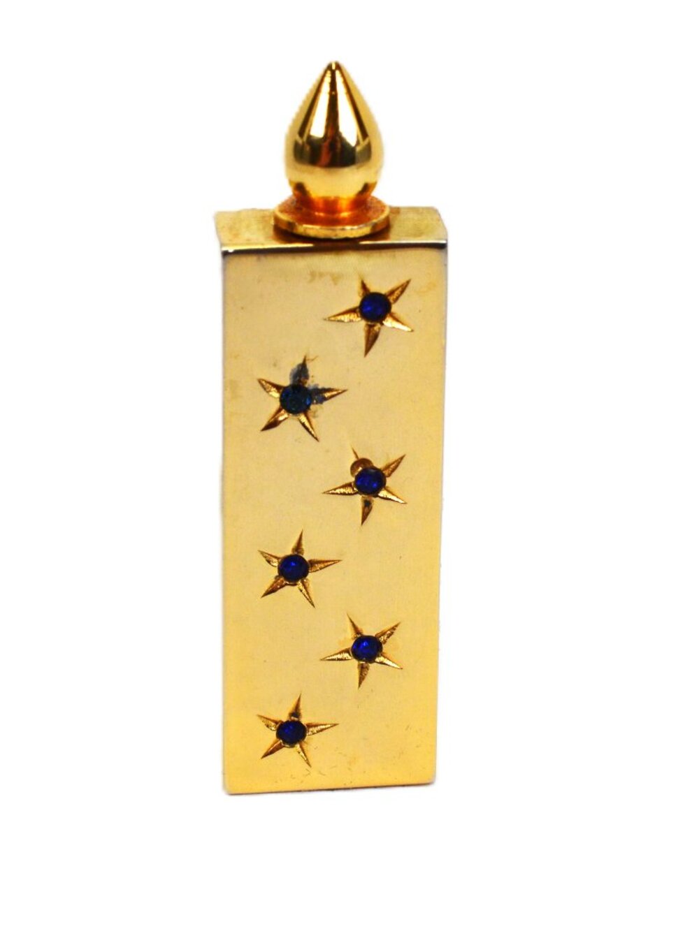 Vintage Petite by Cotter Gold Plated Perfume Atomizer w Sapphire Accents